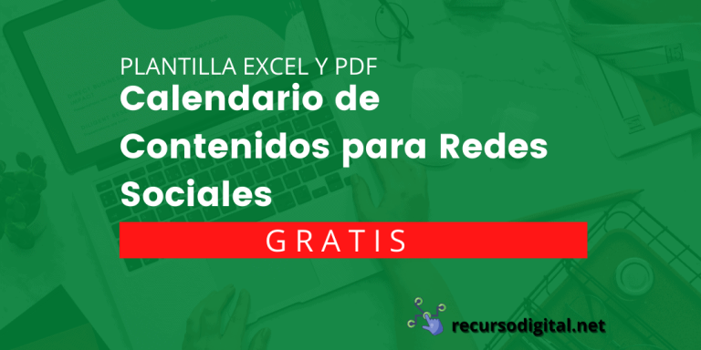 calendario de contenidos para redes sociales excel