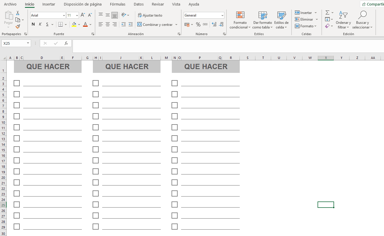 Descargar plantillas de lista de verificación en Excel
